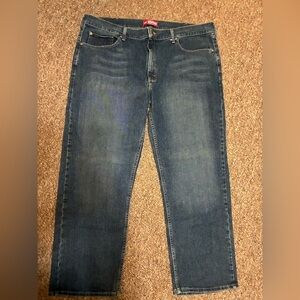 VINTAGE LEE PREMIUM SELECT REGULAR FIT STRAIGHT LEG JEANS ( MENS 42 x 30 )